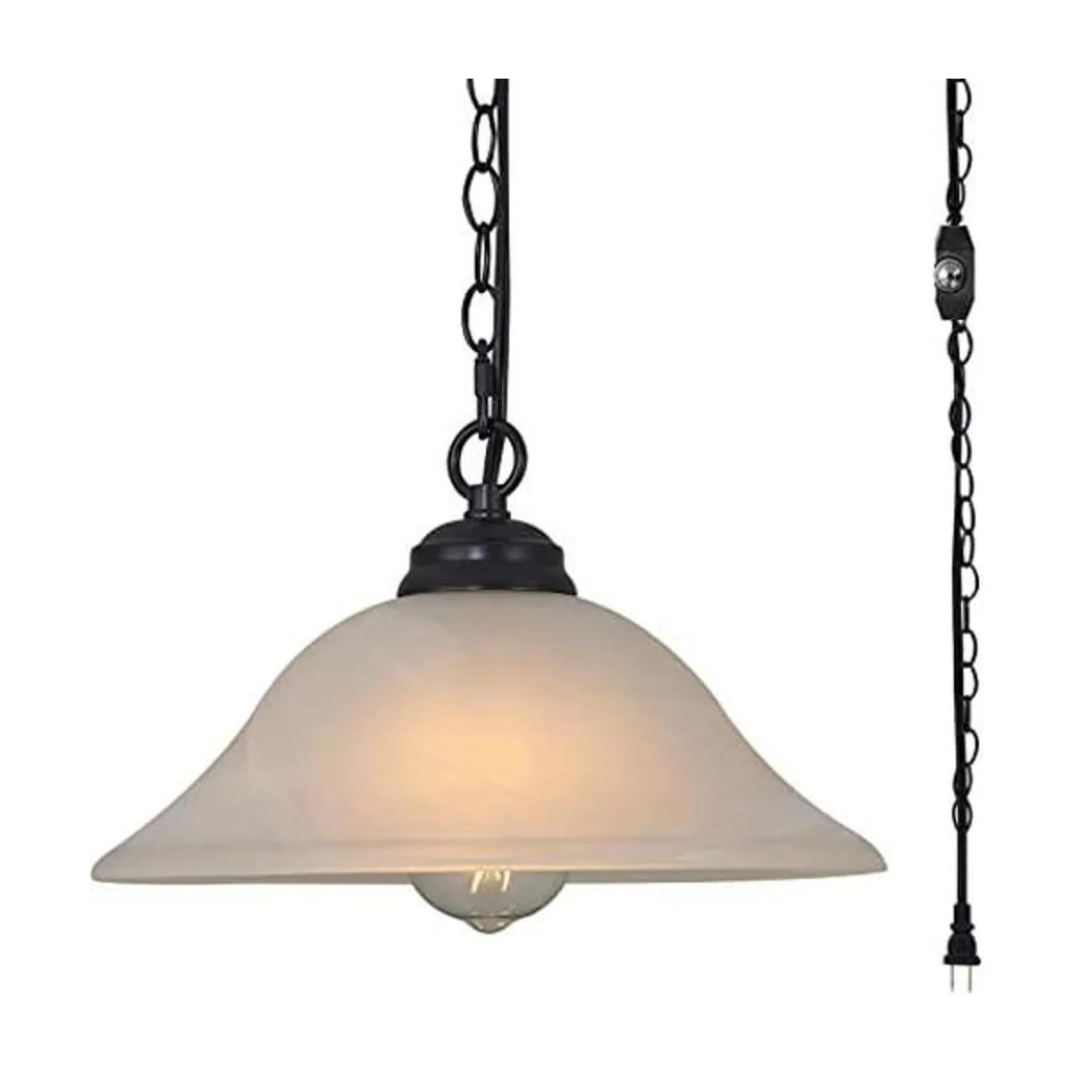 SHENGQINGTOP Lámpara colgante tradicional de cristal de_1