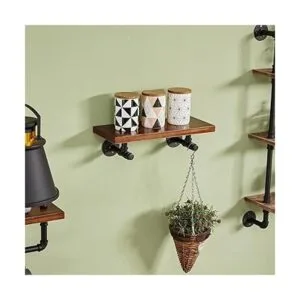 YCCO Soportes de estante de tubo rústicos 10 paquetes de_5