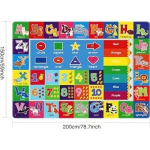 Kentaly Tapete de juego para bebés para sala de juegos_2