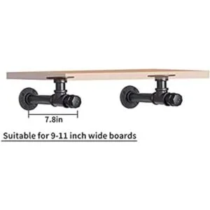 YCCO Soportes de estante de tubo rústicos 10 paquetes de_2