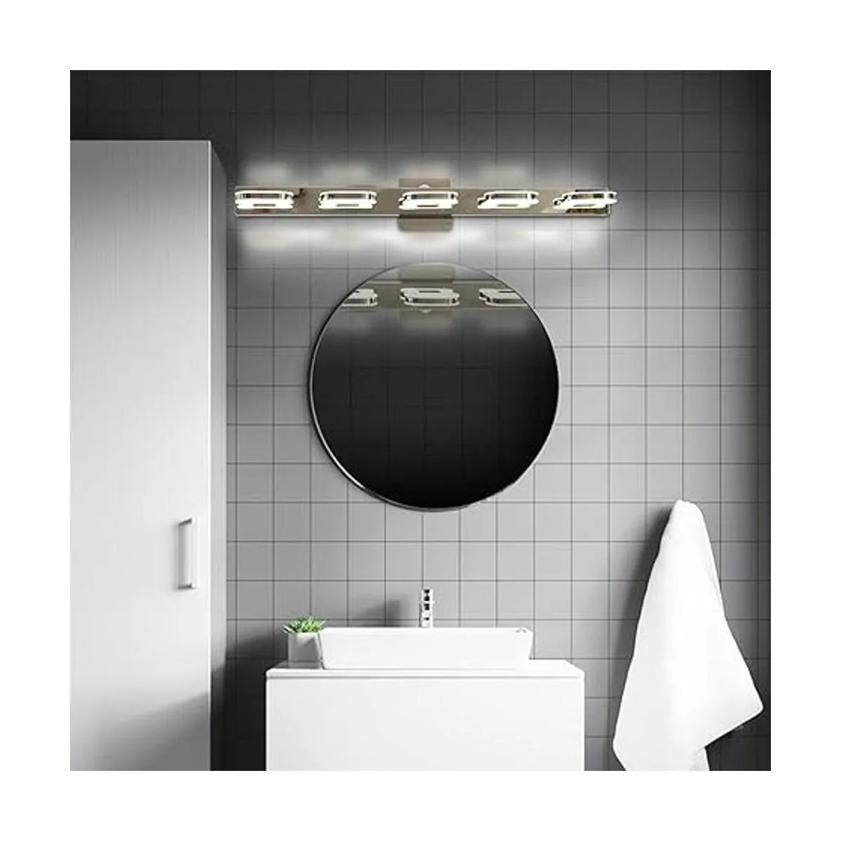 Moderna luz LED de tocador de 5 luces para baño lámpara_5