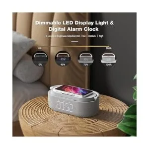 Más nuevo 2022 Altavoz Bluetooth con reloj despertador_3