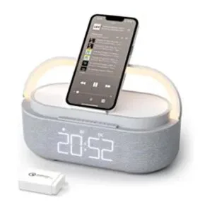 Más nuevo 2022 Altavoz Bluetooth con reloj despertador_1