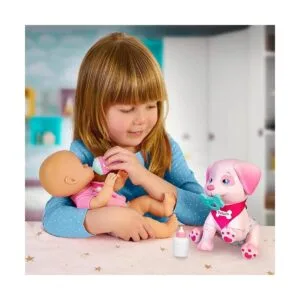 Nenuco Petuco Muñeca de bebé con cachorro de compañía_4