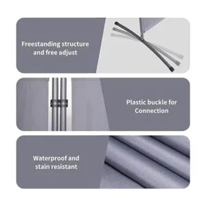 CHOSENM 3 paneles de pantallas plegables de privacidad_4