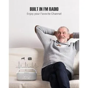 Más nuevo 2022 Altavoz Bluetooth con reloj despertador_4