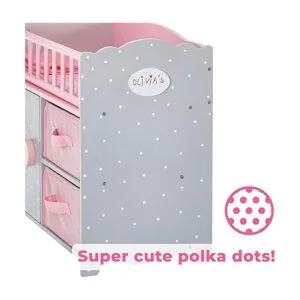 Olivias Little World Cuna de muñeca con manta riel_4