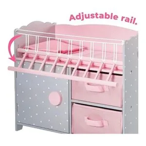 Olivias Little World Cuna de muñeca con manta riel_2