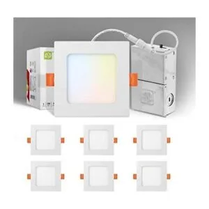 ASD Iluminación LED cuadrada empotrada de 4 pulgadas 5_1