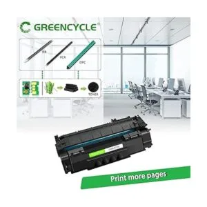 GREENCYCLE Paquete de 4 cartuchos de tóner negro Q5949A_2