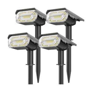 AOUNQ 64 luces LED solares para exteriores 1000 lúmenes_1