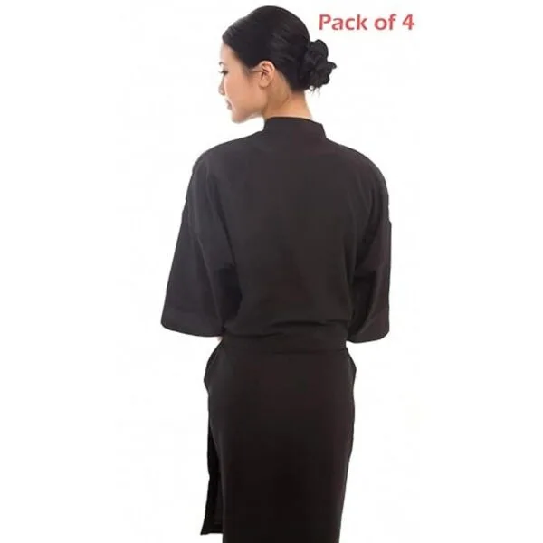 Capa de bata de cliente de salón de belleza paquete de 4_5