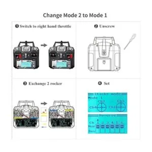 HAWKS WORK Flysky FSi6X Transmisor de 10 canales_5
