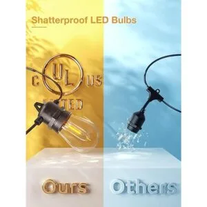 addlon Cadena de luces LED para exteriores de 150 pies 3_4