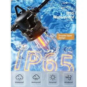 addlon Cadena de luces LED para exteriores de 150 pies 3_2