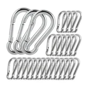 Paquete de 100 clips de mosquetón de alta resistencia M8_1