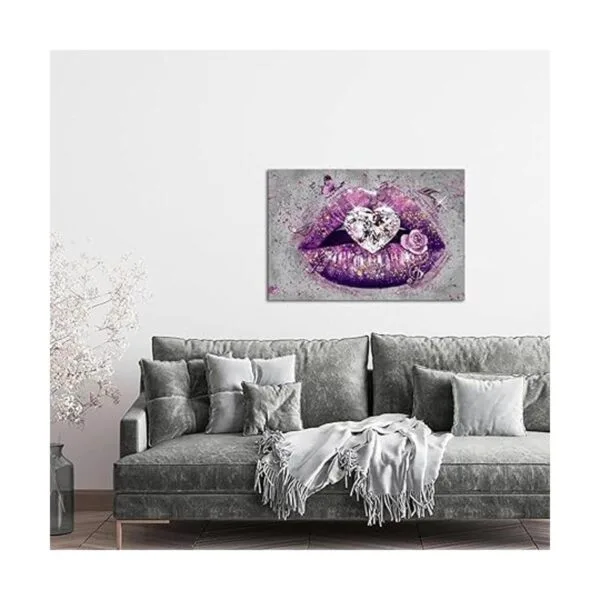RnnJoile Lienzo decorativo para pared con forma de corazón_5