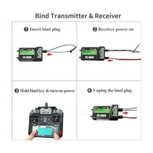 HAWKS WORK Flysky FSi6X Transmisor de 10 canales_4