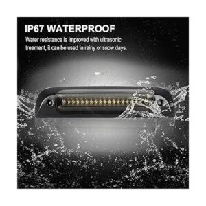 Luces de freno LED estroboscópicas estilo F1 para_6