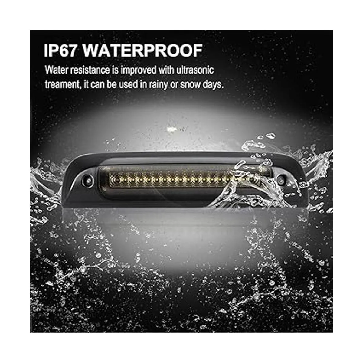 Luces de freno LED estroboscópicas estilo F1 para_6