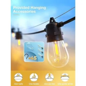 addlon Cadena de luces LED para exteriores de 150 pies 3_5