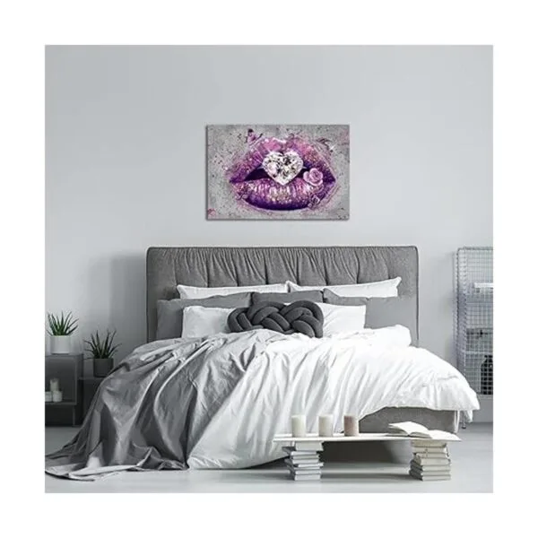 RnnJoile Lienzo decorativo para pared con forma de corazón_4