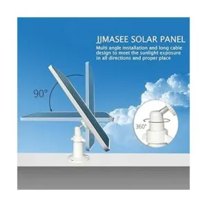 JJMASEE Panel solar compatible con cámara de seguridad_6