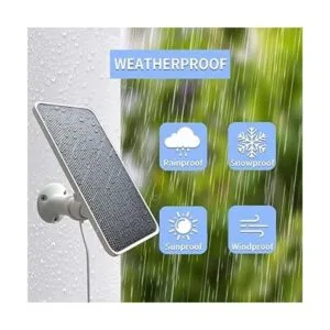 JJMASEE Panel solar compatible con cámara de seguridad_5