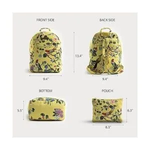 Maison d Hermine Mochila de algodón Eden Amarillo_3