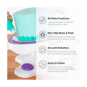 Plato giratorio para pasteles soporte de la torta Wilton_4