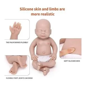 Aoizb Muñeca de silicona realista de cuerpo completo de 15_5