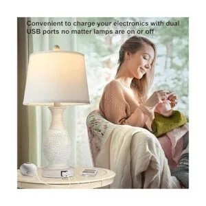 PARTPHONER Juego de 2 lámparas de mesa lámpara táctil de_3