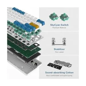 RK ROYAL KLUDGE Teclado mecánico inalámbrico RK61 Plus_5