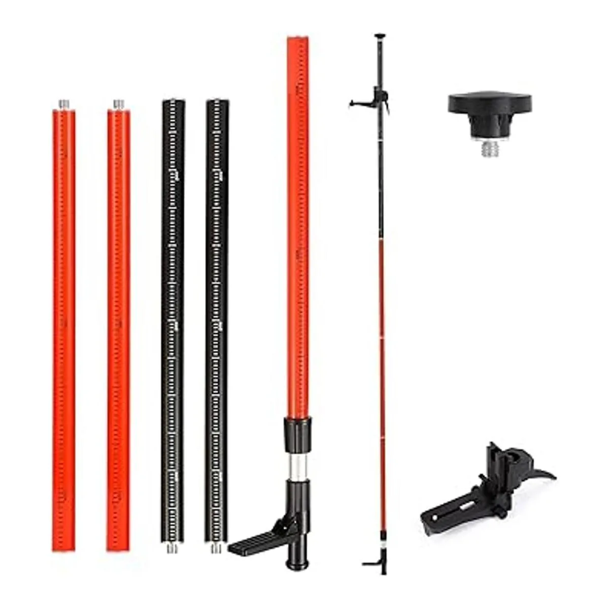 Poste de nivel láser trípode telescópico de 12.1 ft con_2