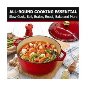 Mueller DuraCast Olla de horno holandés de hierro fundido_6