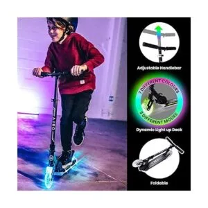 Aero Kick Scooter for Kids Ages 612 with Dynamic RGB_3