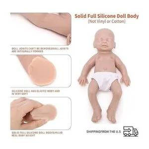 Aoizb Muñeca de silicona realista de cuerpo completo de 15_4