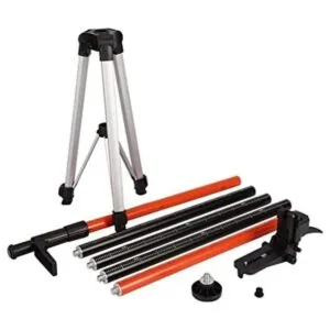 Poste de nivel láser trípode telescópico de 12.1 ft con_1
