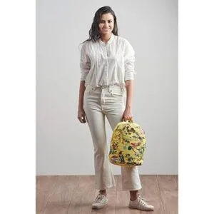 Maison d Hermine Mochila de algodón Eden Amarillo_4