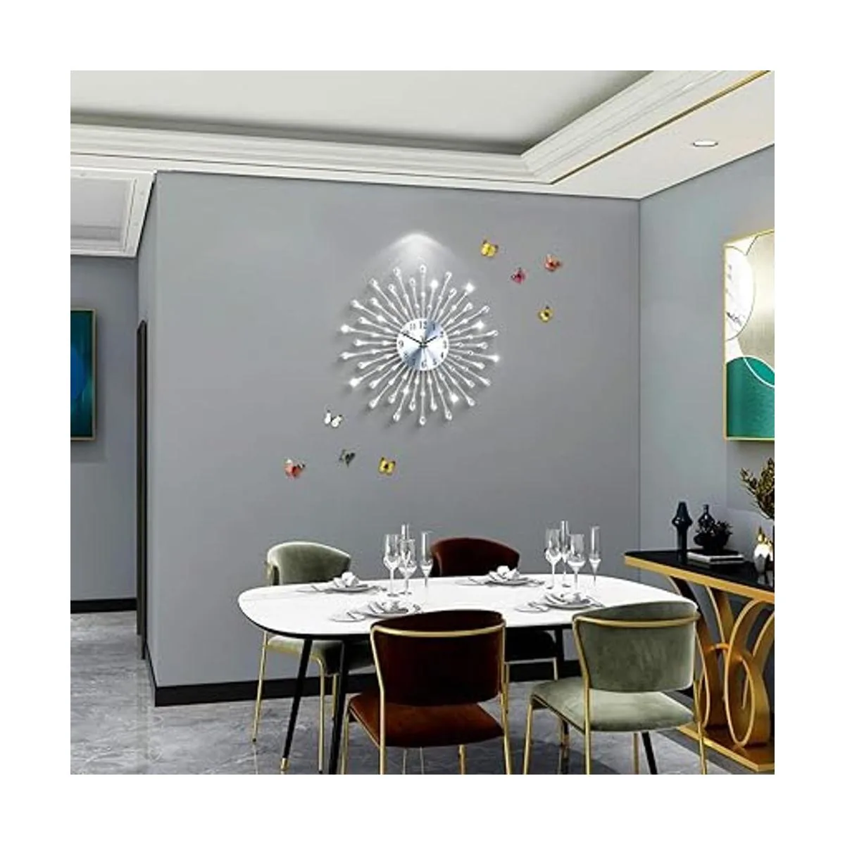 FLEBLE Relojes de pared grandes para decoración de sala de_3