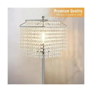 Lámparas de pie de cristal para sala de estar pantalla de_2