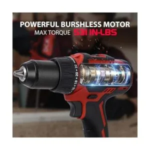 DCK Juego de taladro inalámbrico sin escobillas taladro_2