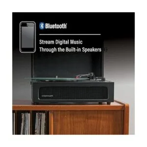 Crosley CR8017BBK Voyager Tocadiscos portátil vintage con_4