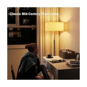 Lámpara de pie de 2 luces lámpara de pie de mediados de_3