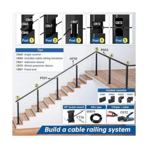 Muzata Paquete de 10 unidades de 18 pulgadas kit de_6