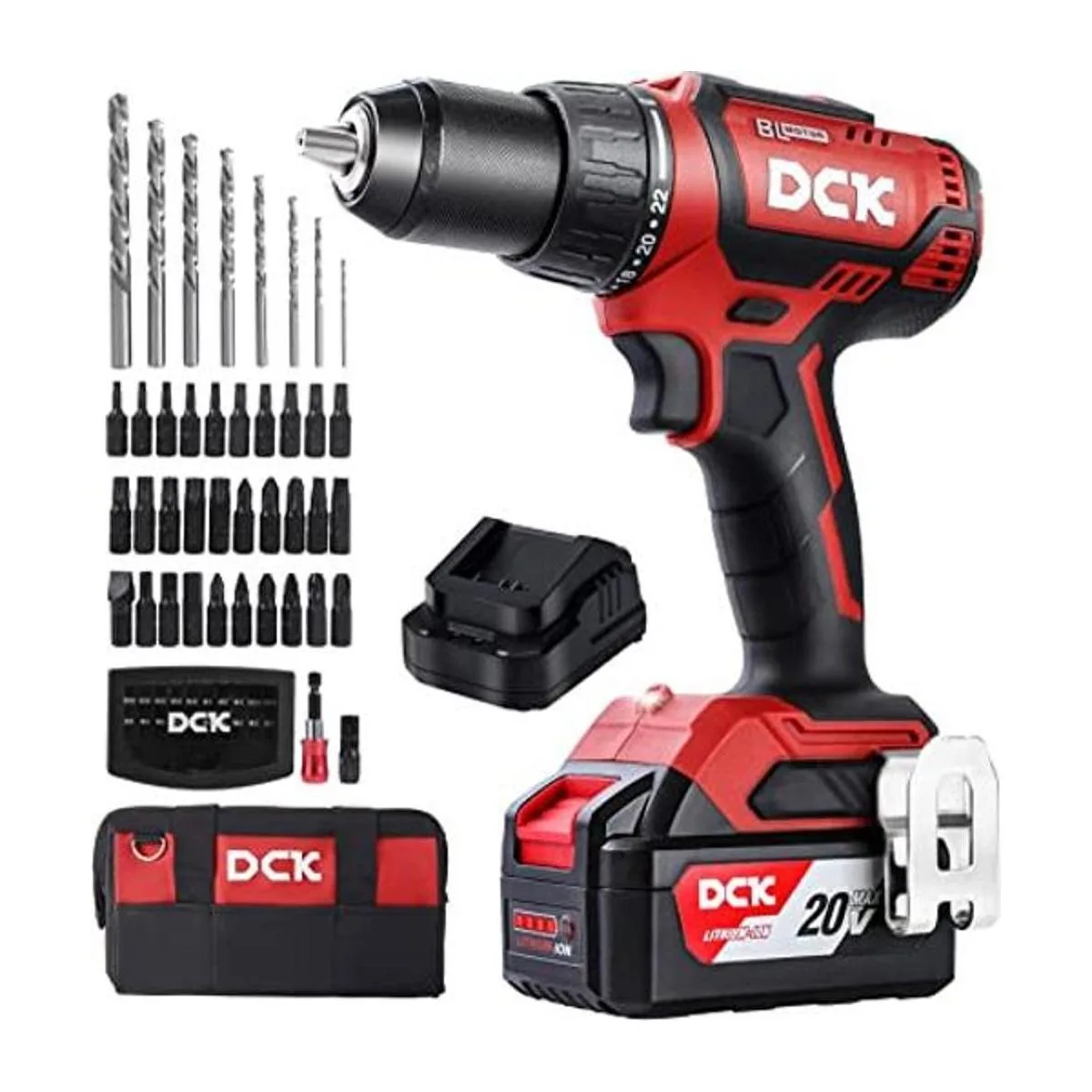 DCK Juego de taladro inalámbrico sin escobillas taladro_1
