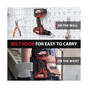 DCK Juego de taladro inalámbrico sin escobillas taladro_6