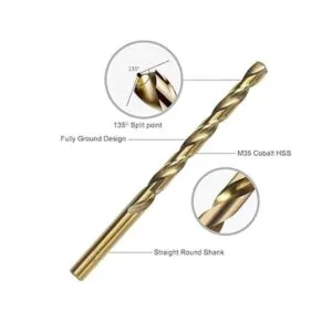 GMTOOLS Juego de 29 brocas de cobalto acero de alta_2