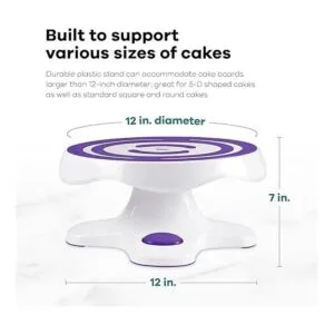 Plato giratorio para pasteles soporte de la torta Wilton_5