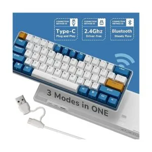 RK ROYAL KLUDGE Teclado mecánico inalámbrico RK61 Plus_2